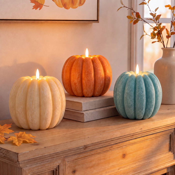 Cozy Candlelit Pumpkin