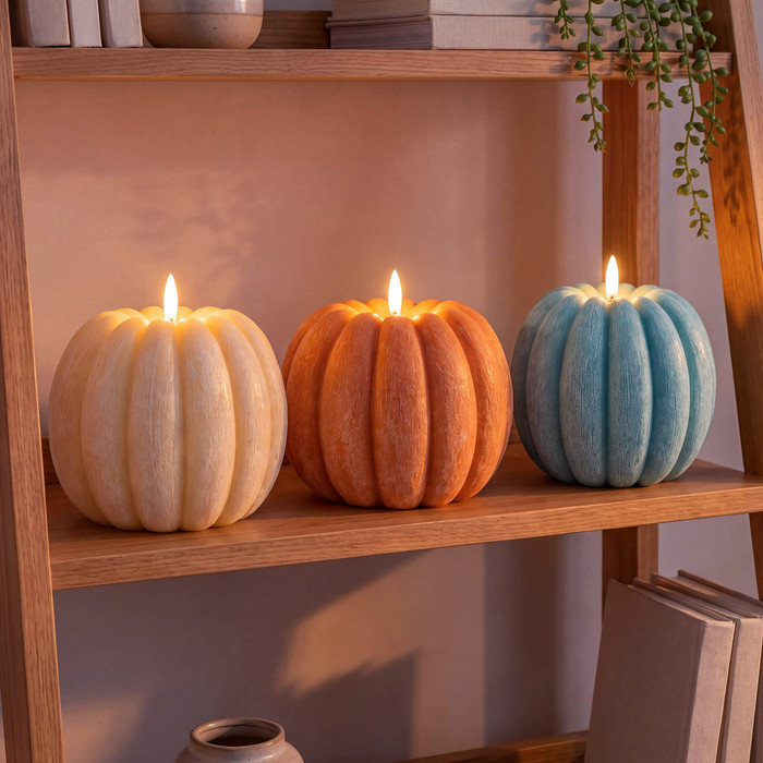 Cozy Candlelit Pumpkin