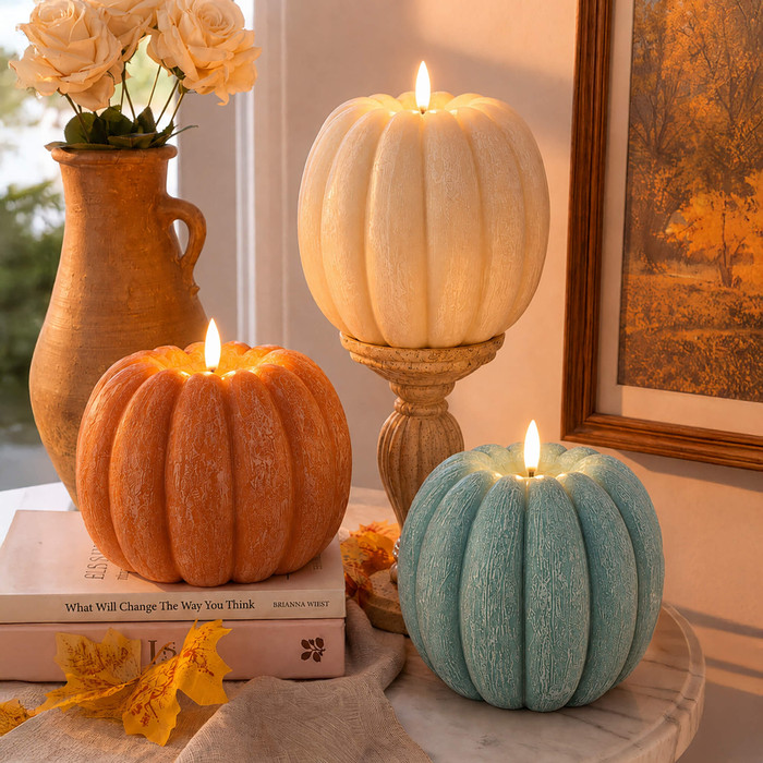 Cozy Candlelit Pumpkin