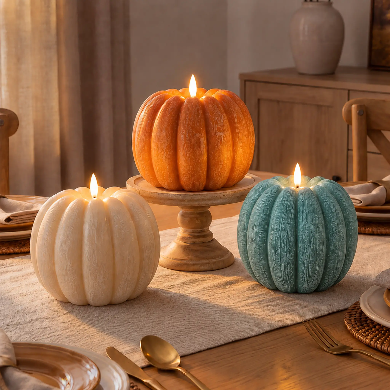 Cozy Candlelit Pumpkin